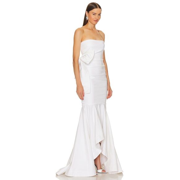 Michael Costello x REVOLVE Anyssa Gown in Ivory XS $438 - Picture 2 of 10